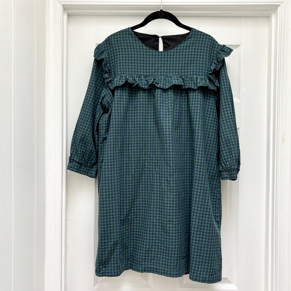 Mod Dolly Ruffle Bib Mini Dress Size L